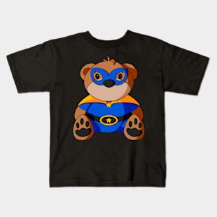 Superhero Teddy Bear Kids T-Shirt